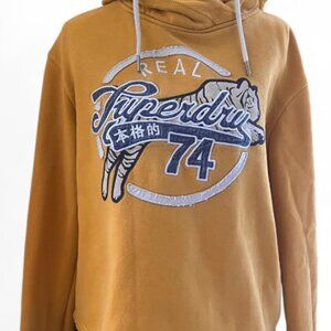 Superdry Leaping Tiger Cropped Hoodie Size 6